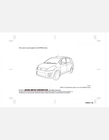suzuki ertiga 2012 2013 2015 owners manual